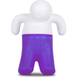 Infusor de Chá Coador de Silicone para canecas e xícaras (ROXO)